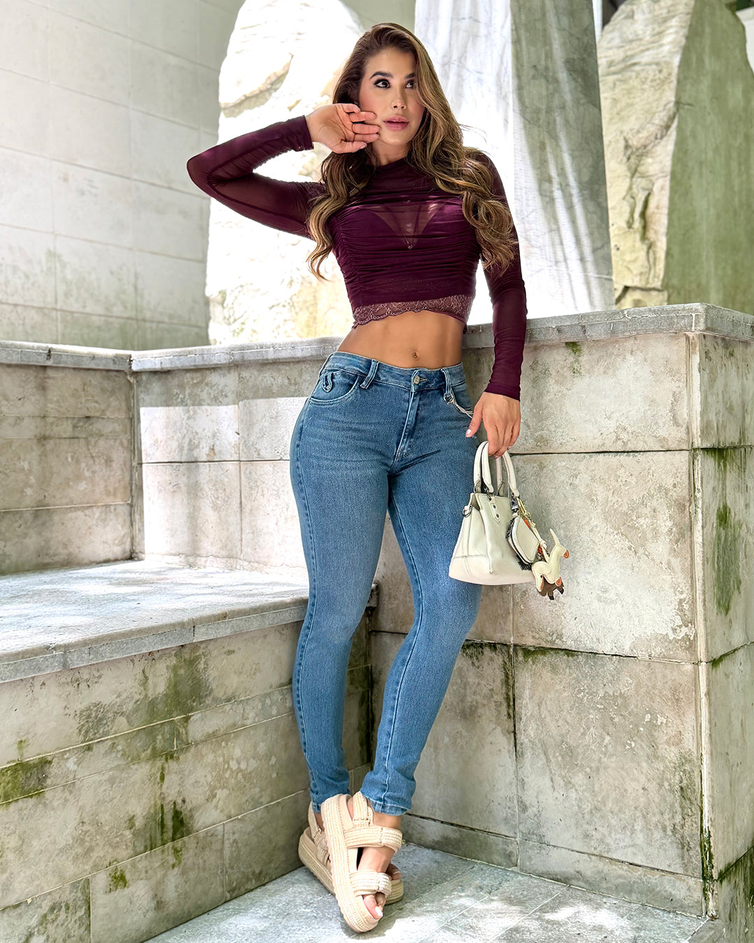 Jean Skinny Con Cadena