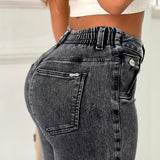 Jean Skinny Gris Humo Resortado