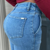Jean Skinny 5 Botones Azul Claro