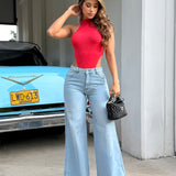 Jean Wide Leg Azul Claro