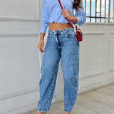Barrel Jean Azul Claro